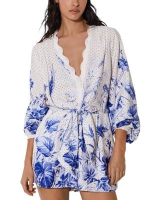 Reiss Bonnie Scarf Print Playsuit