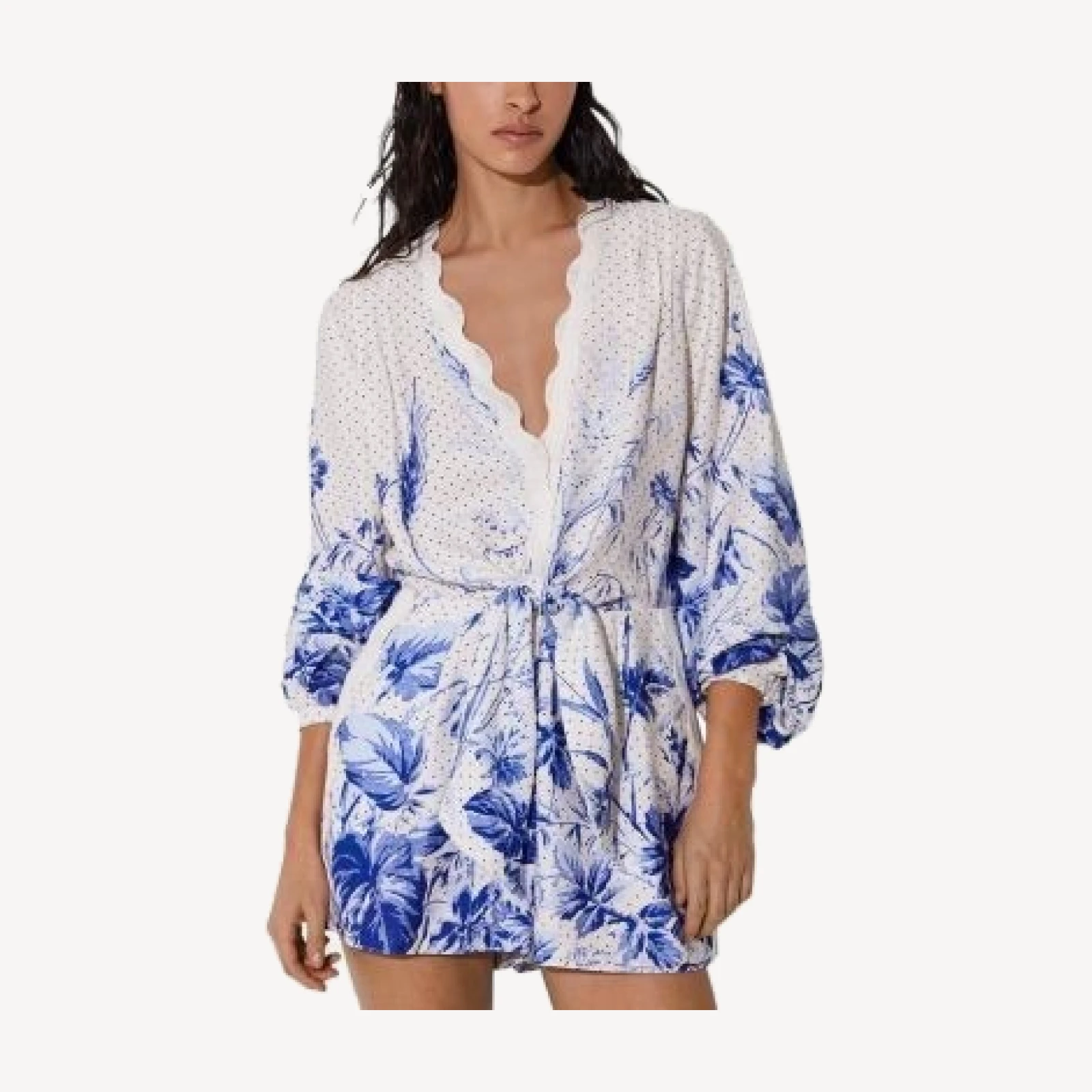 Reiss Bonnie Scarf Print Playsuit
