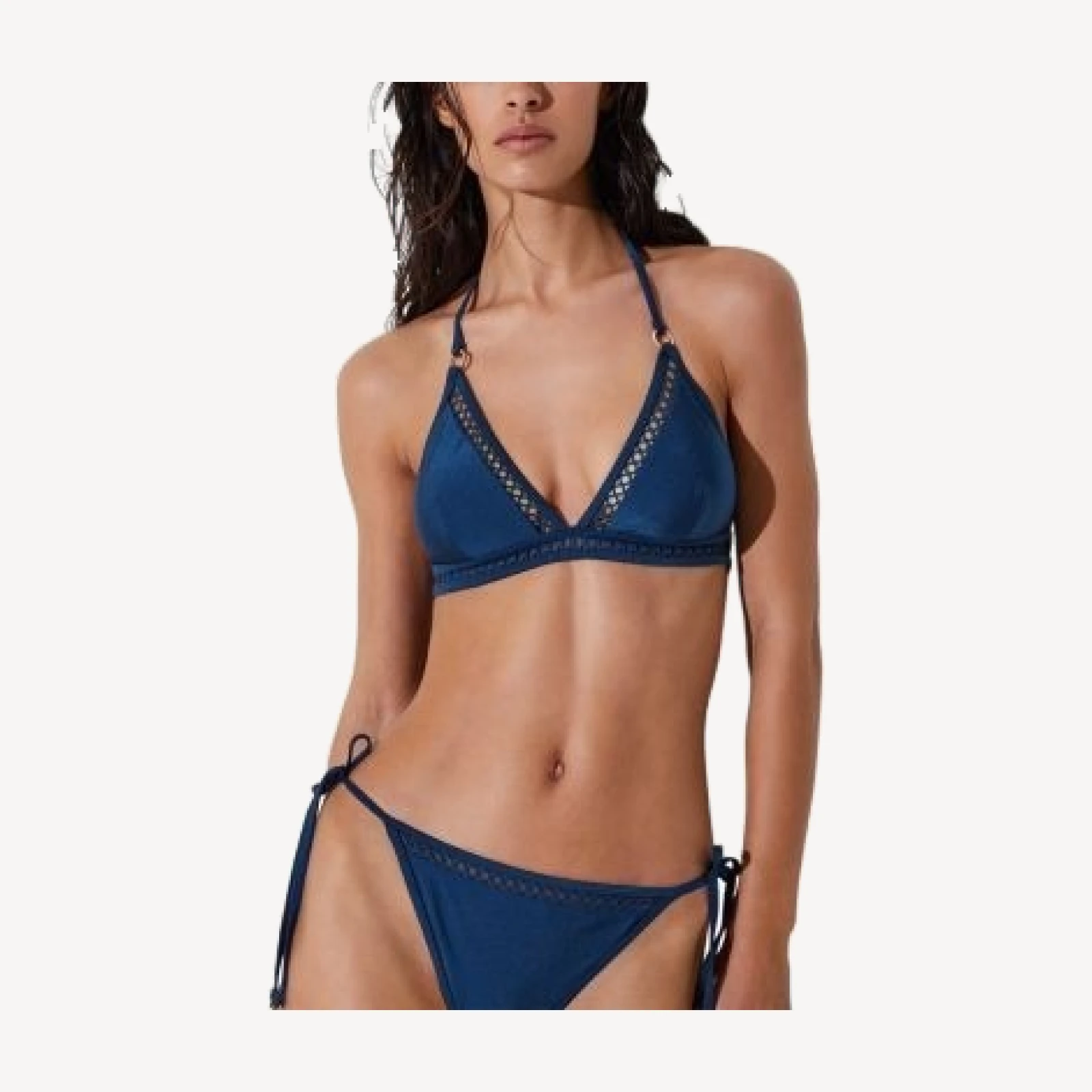 Reiss Hennel Shimmer Bikini Top