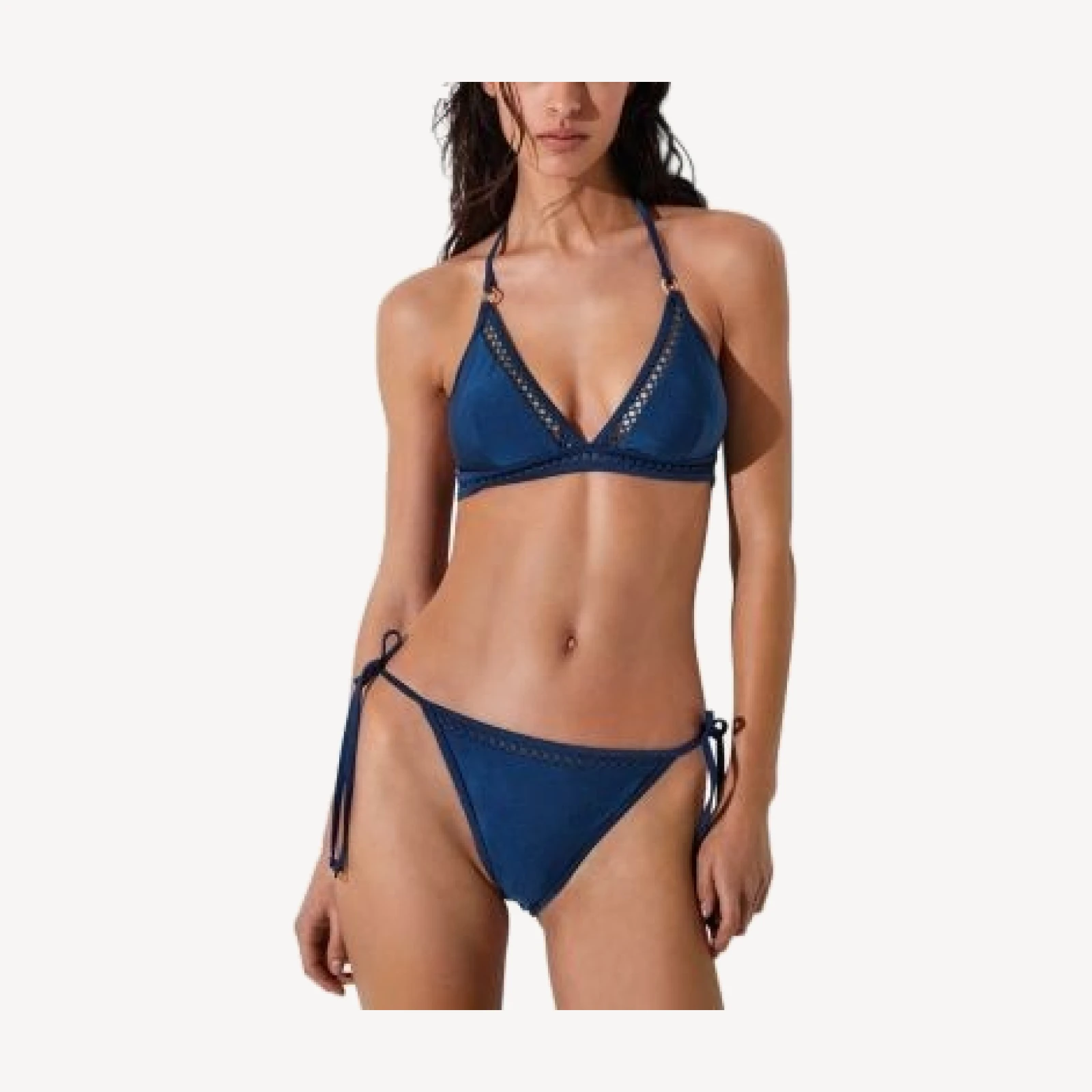 Reiss Hennel Shimmer Side Tie Bikini Bottom