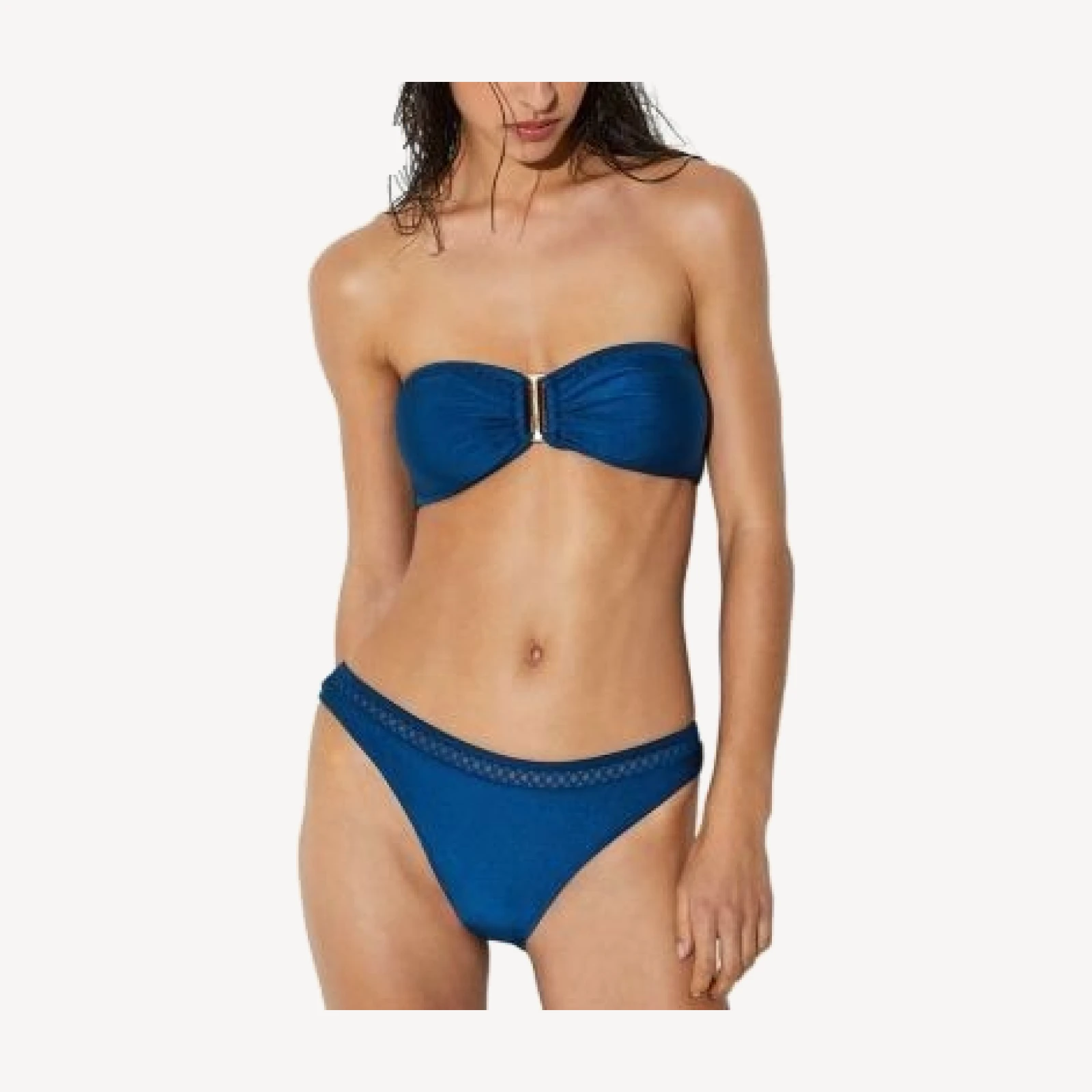 Reiss Janina Shimmer Bikini Top