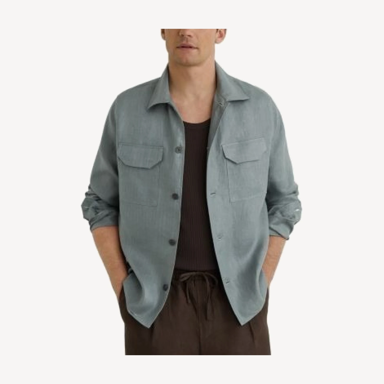 Reiss Polasio Herringbone Stripe Shirt