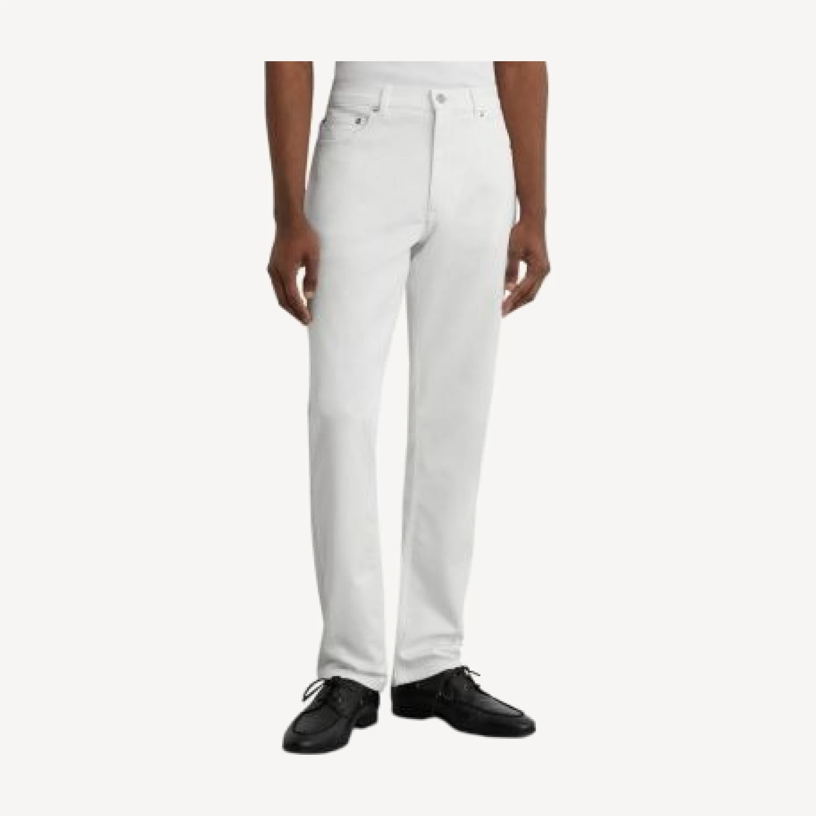 Reiss Bishopsgate Straight Fit 31.5 Jeans in White