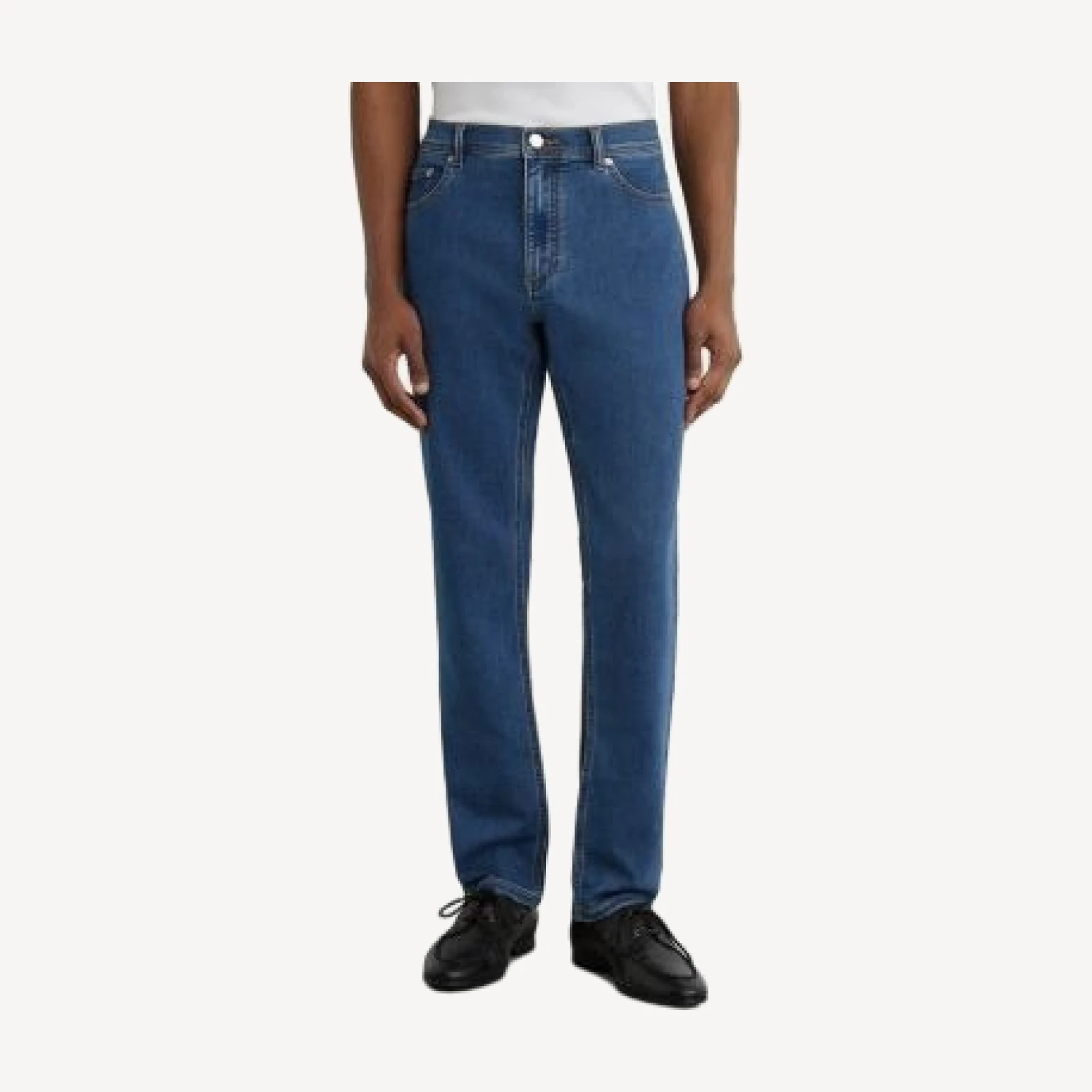 Reiss Bishopsgate Straight Fit 31.5 Jeans in Dark Rinse