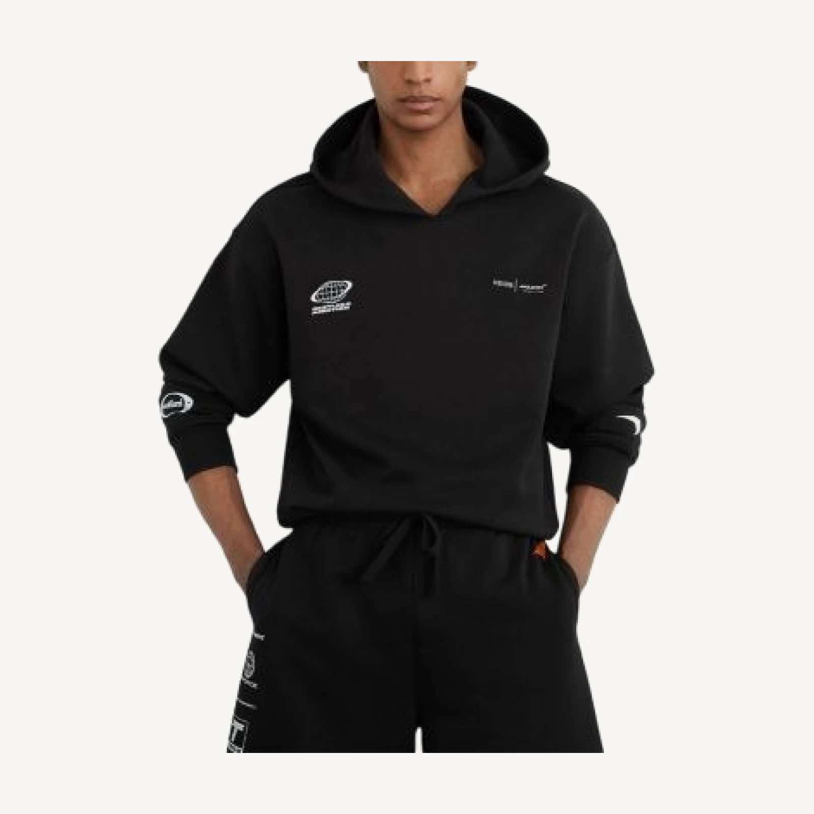 Reiss McLaren Cotton Heavyweight Relaxed Pullover Hoodie