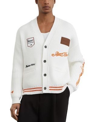 Reiss Halden McLaren Racing Cotton Blend V Neck Cardigan