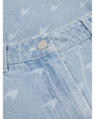 Reiss Clairo Speedmark Interest Denim Jeans in Soft Blue