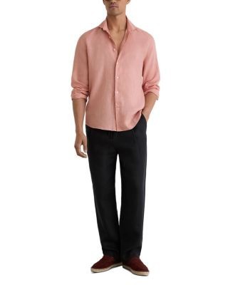 Reiss Long Sleeve Linen Shirt