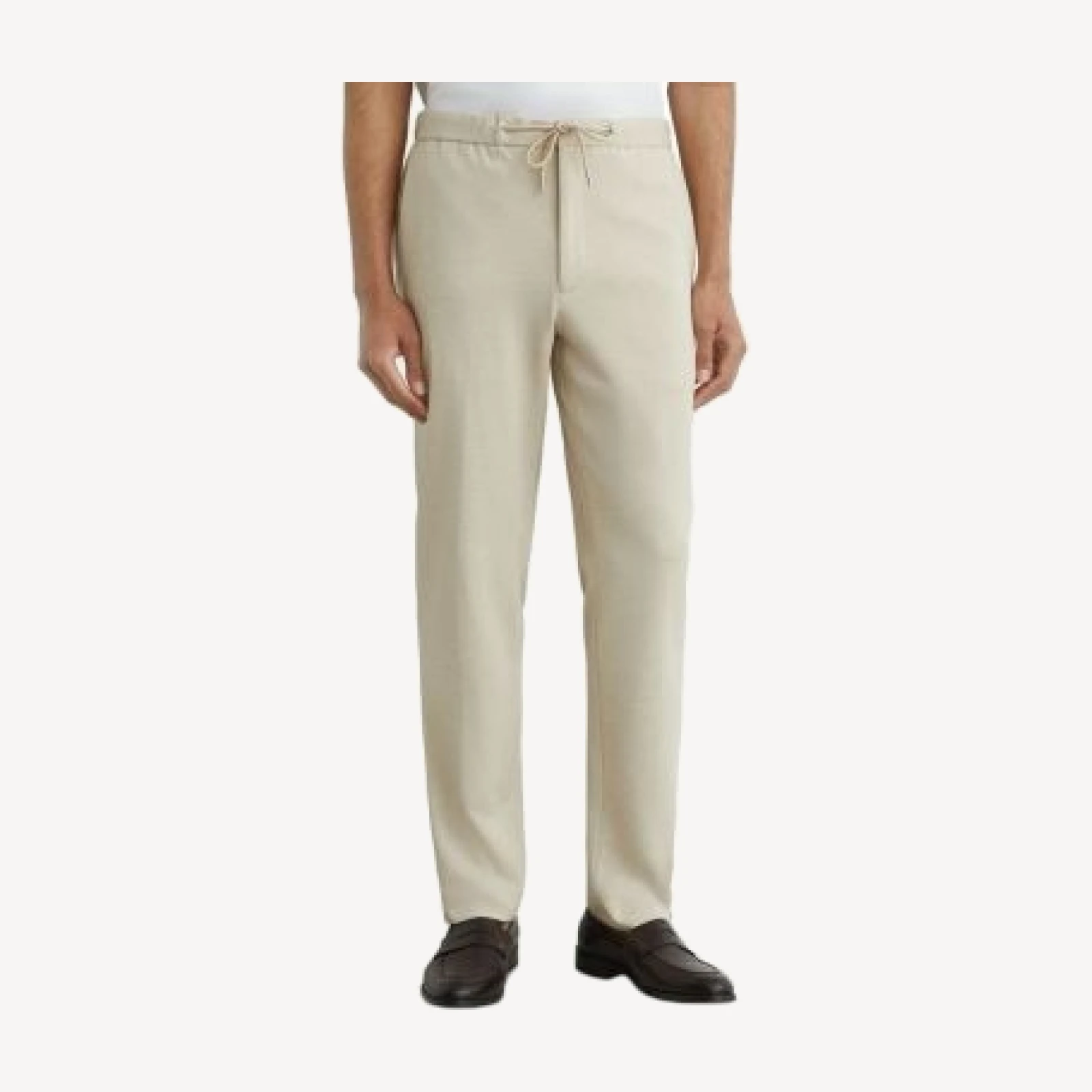 Reiss Gerrard Tailored Fit Textured Jersey Trousers