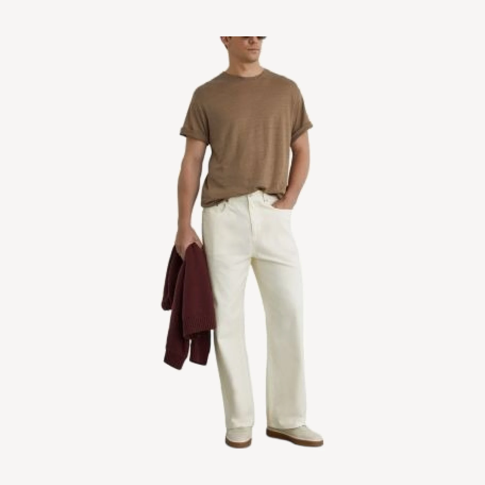 Reiss Langley Relaxed Fit Linen T-Shirt