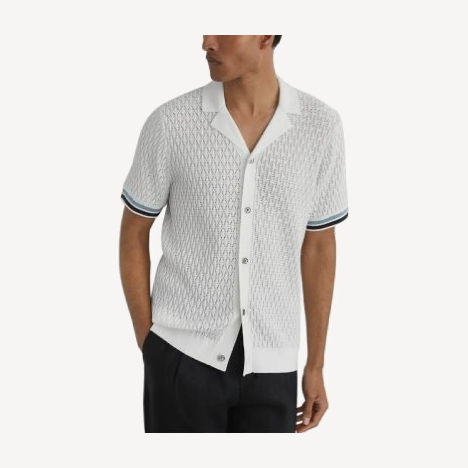 Reiss Bilsby Knit Tape Shirt
