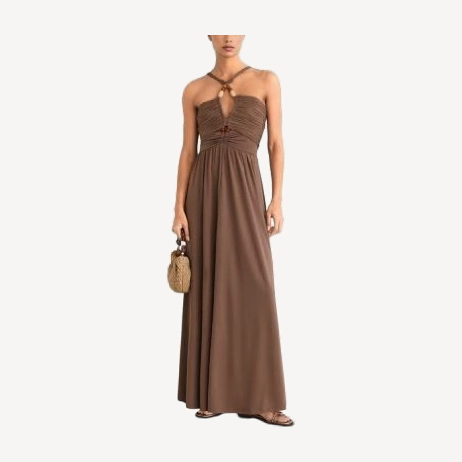 Reiss Eloise Beaded Jersey Maxi Dress