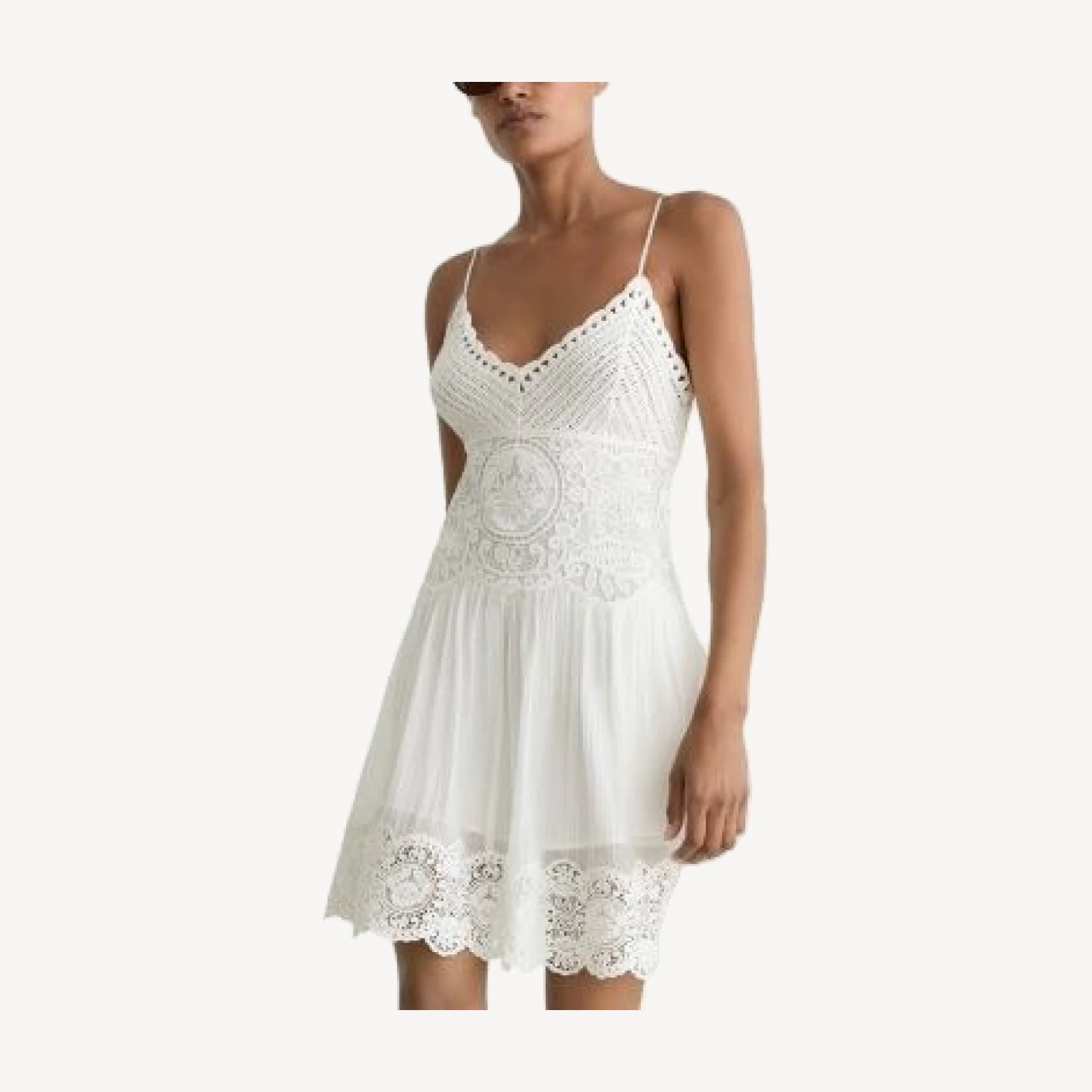 Reiss Hesta Crocheted Lace Dress