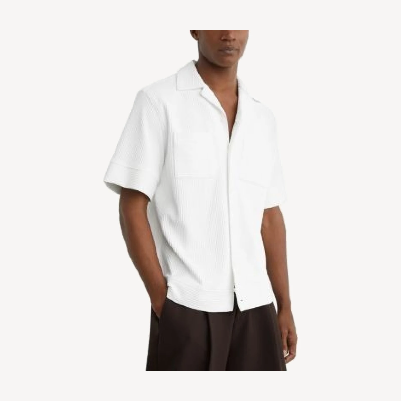 Reiss Ribbed Cuban Shirt