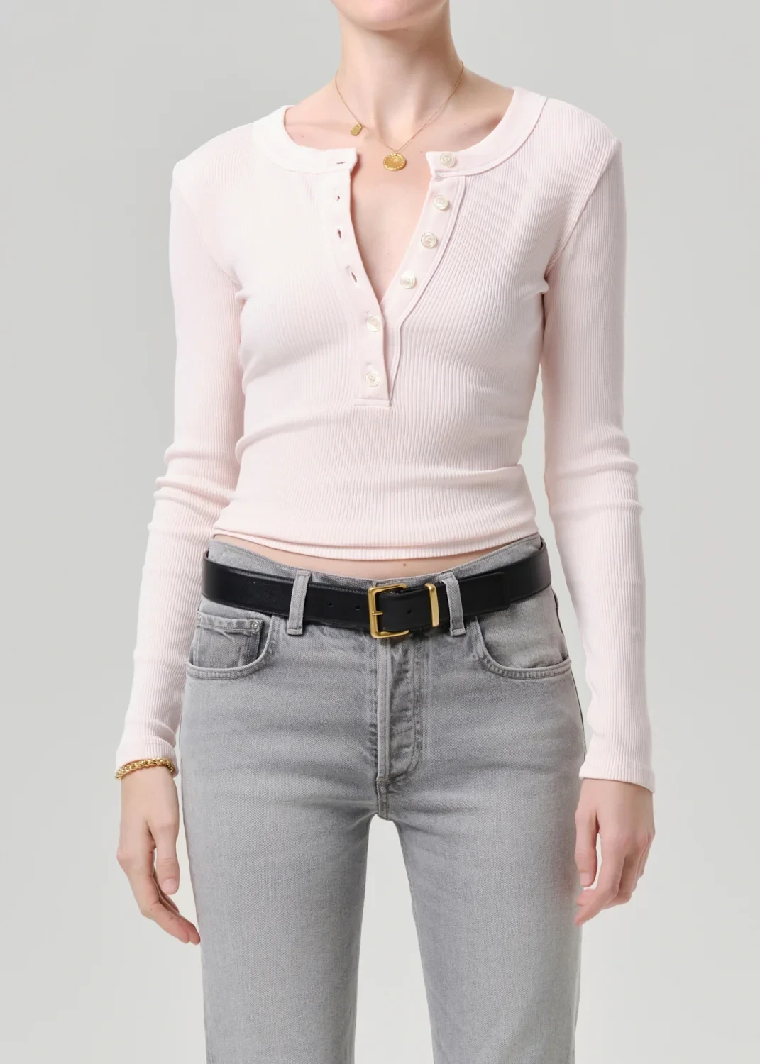 Varra Henley in Pink Peppercorn