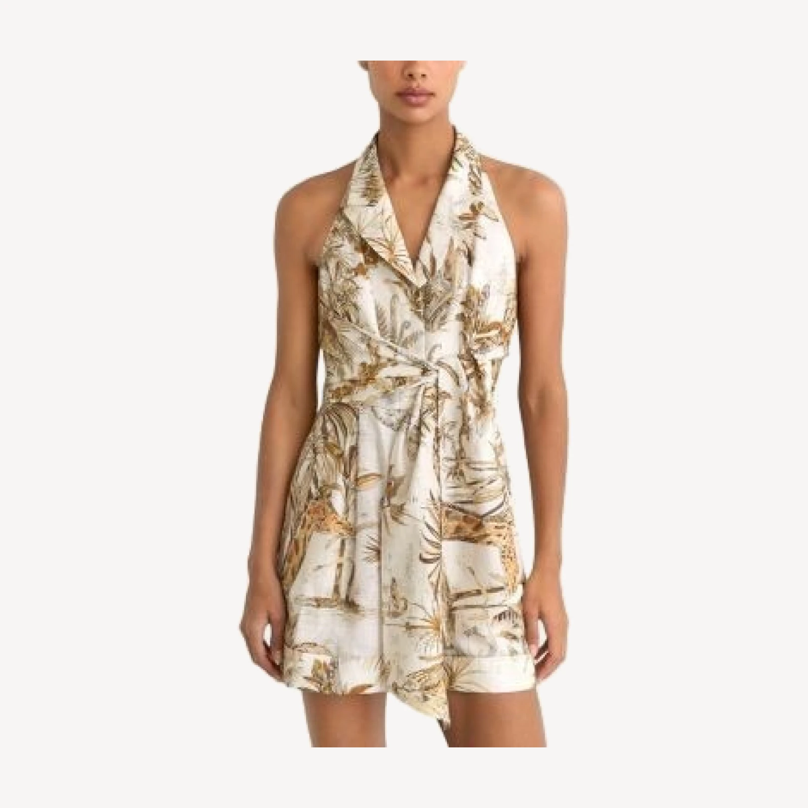 Reiss Estelle Palm Print Romper