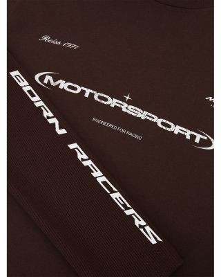 Reiss x McLaren Unisex Rovik Double Layer Long Sleeve T Shirt