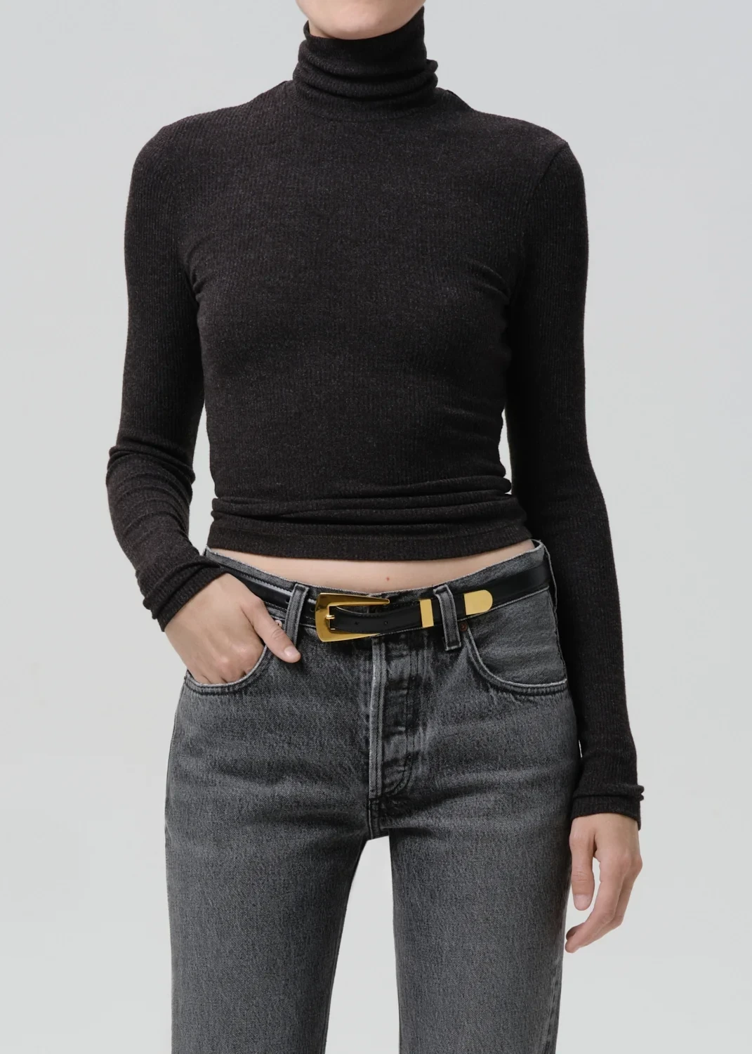 Caradene Turtleneck in Heather Charcoal