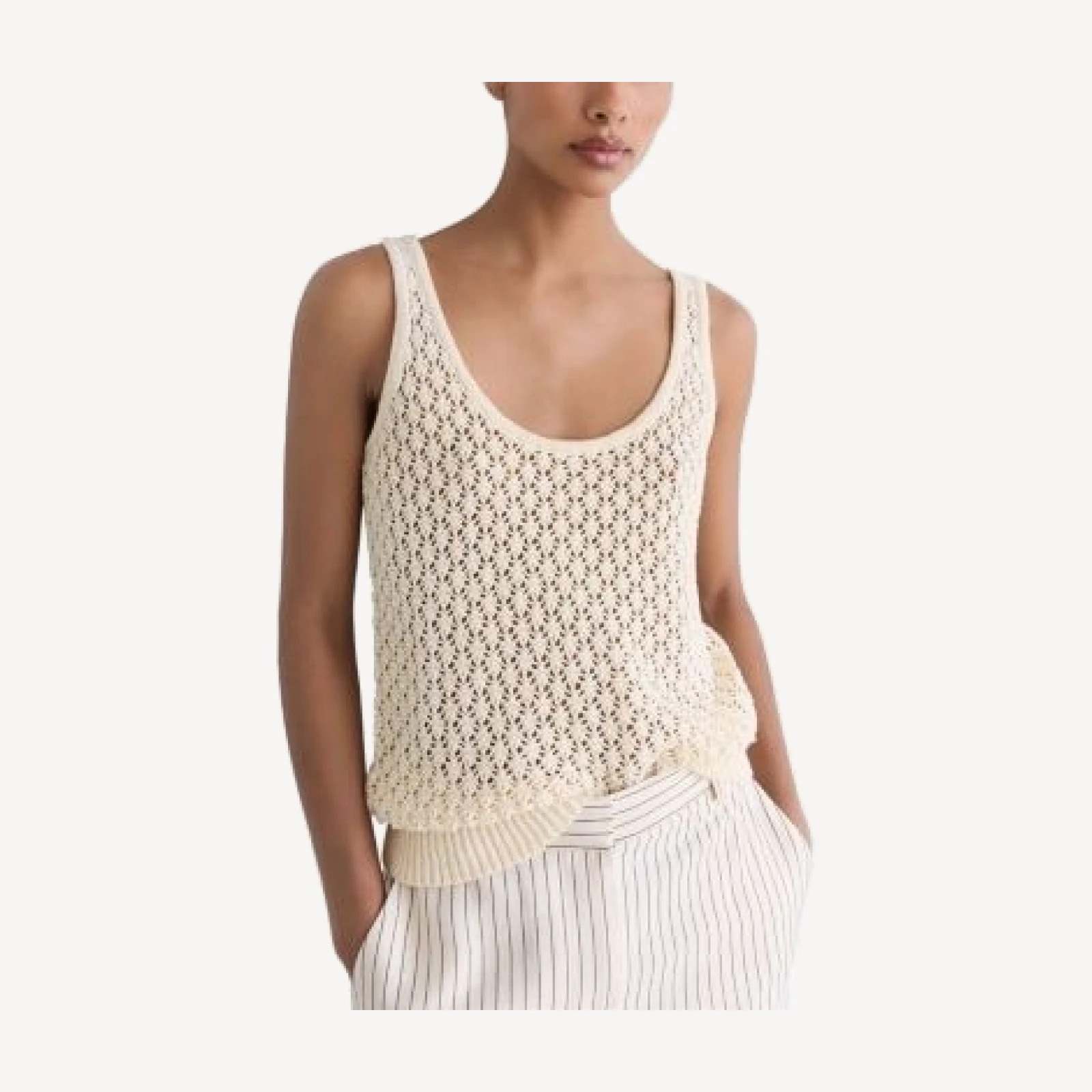 Reiss Open Stitch Vest