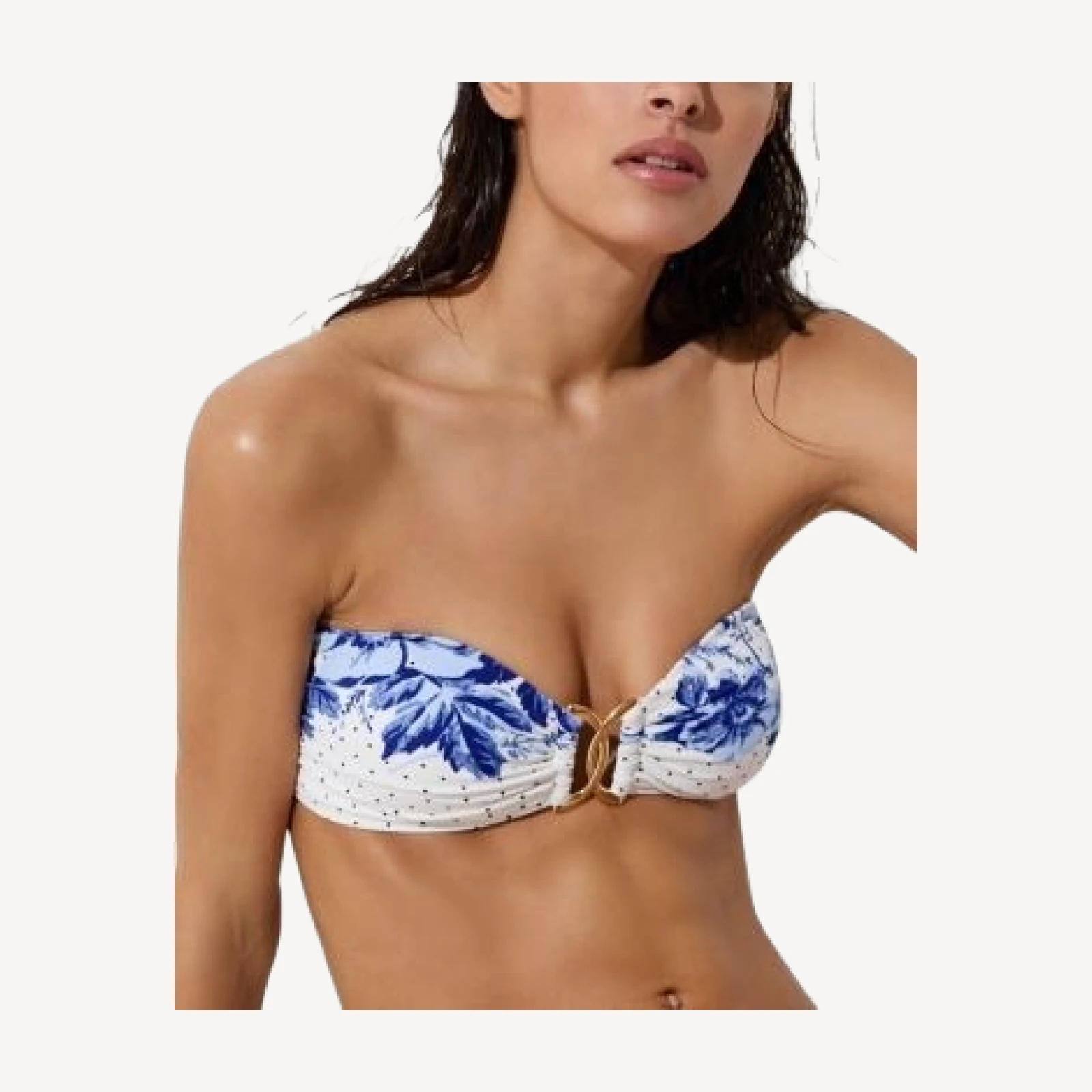 Reiss Johannah Printed Bikini Top