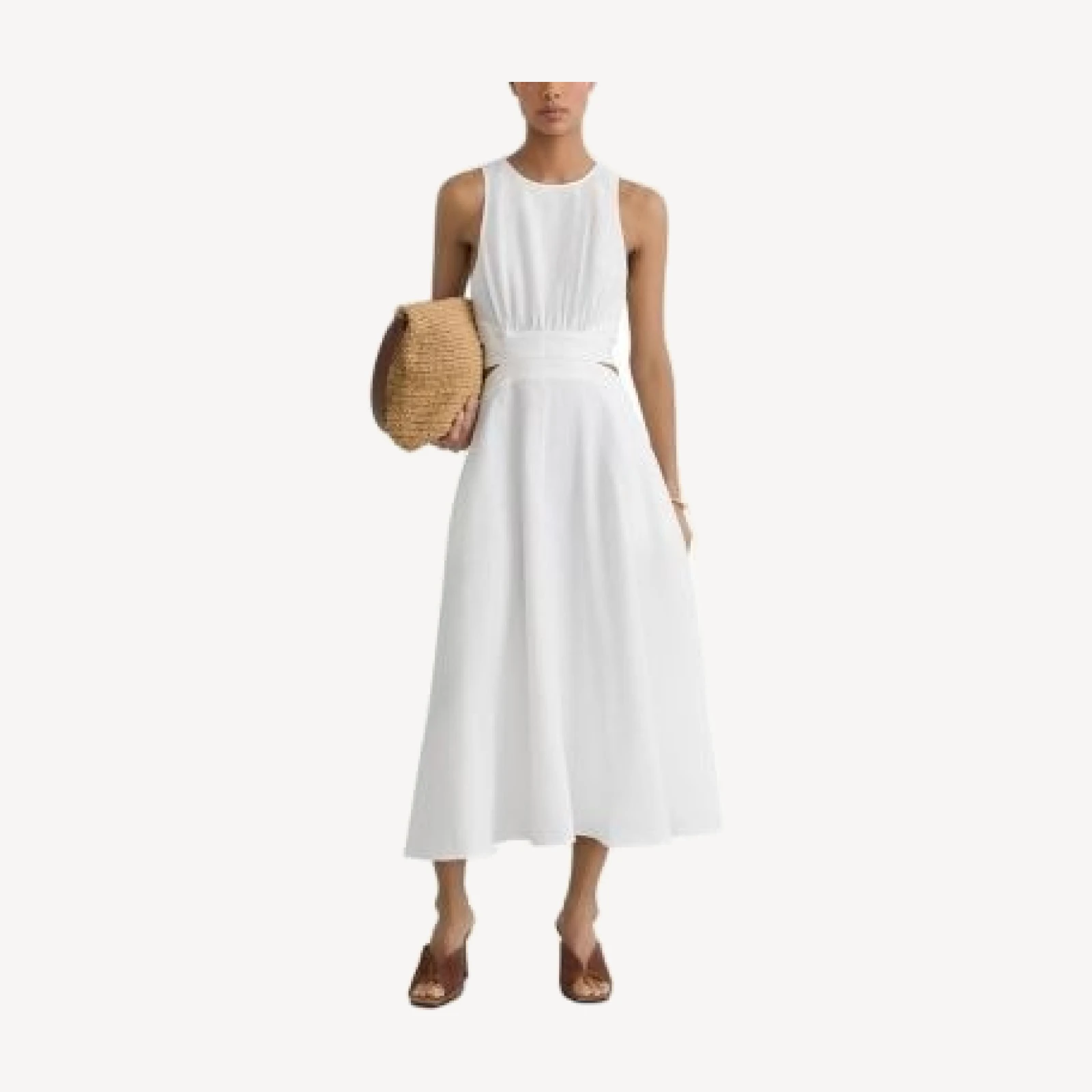 Reiss Petites Hazel Cut Out Midi Dress