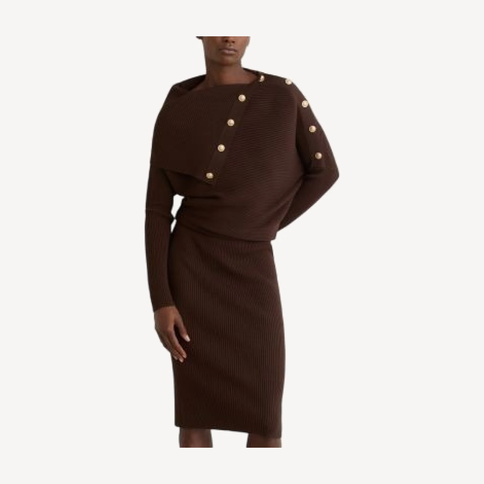 Reiss Leana Draped Knit Bodycon Dress