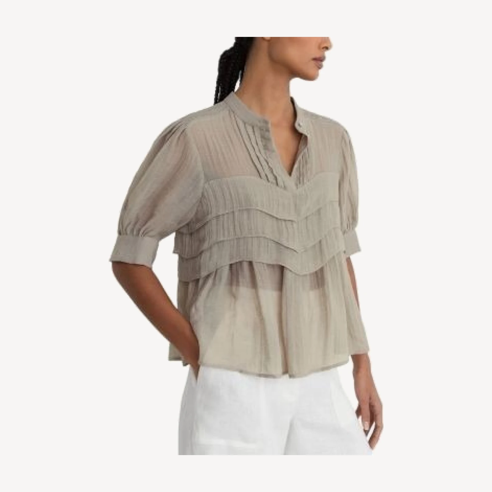 Reiss Georgia Tiered Top