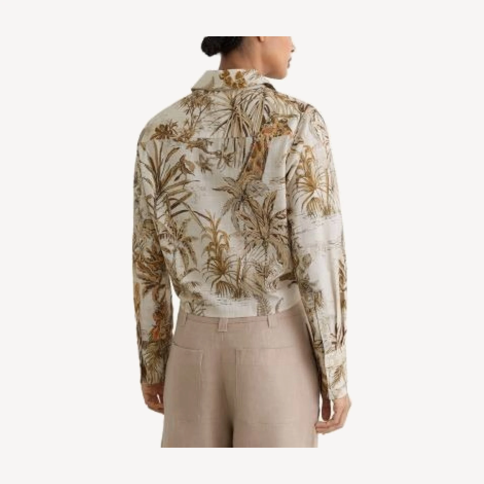Reiss Cece Printed Button Front Shirt