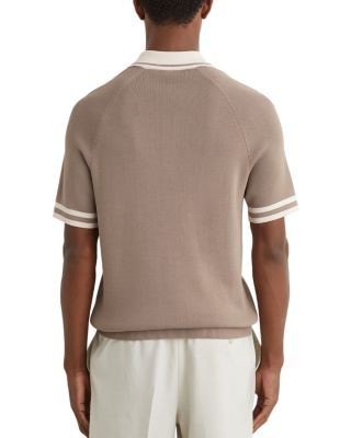 Reiss Elmers Half Zip Knit Polo Shirt