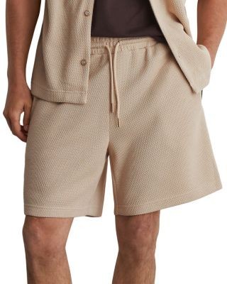 Reiss Elijah Textured Piped 7 Shorts