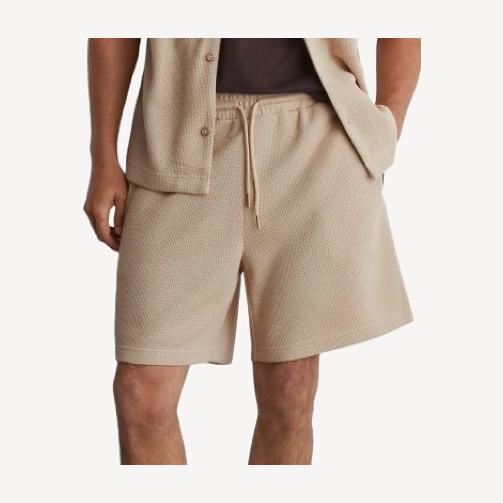 Reiss Elijah Textured Piped 7 Shorts