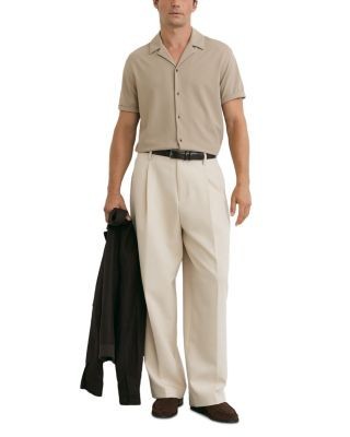 Reiss River Textured Short Sleeve Shirt