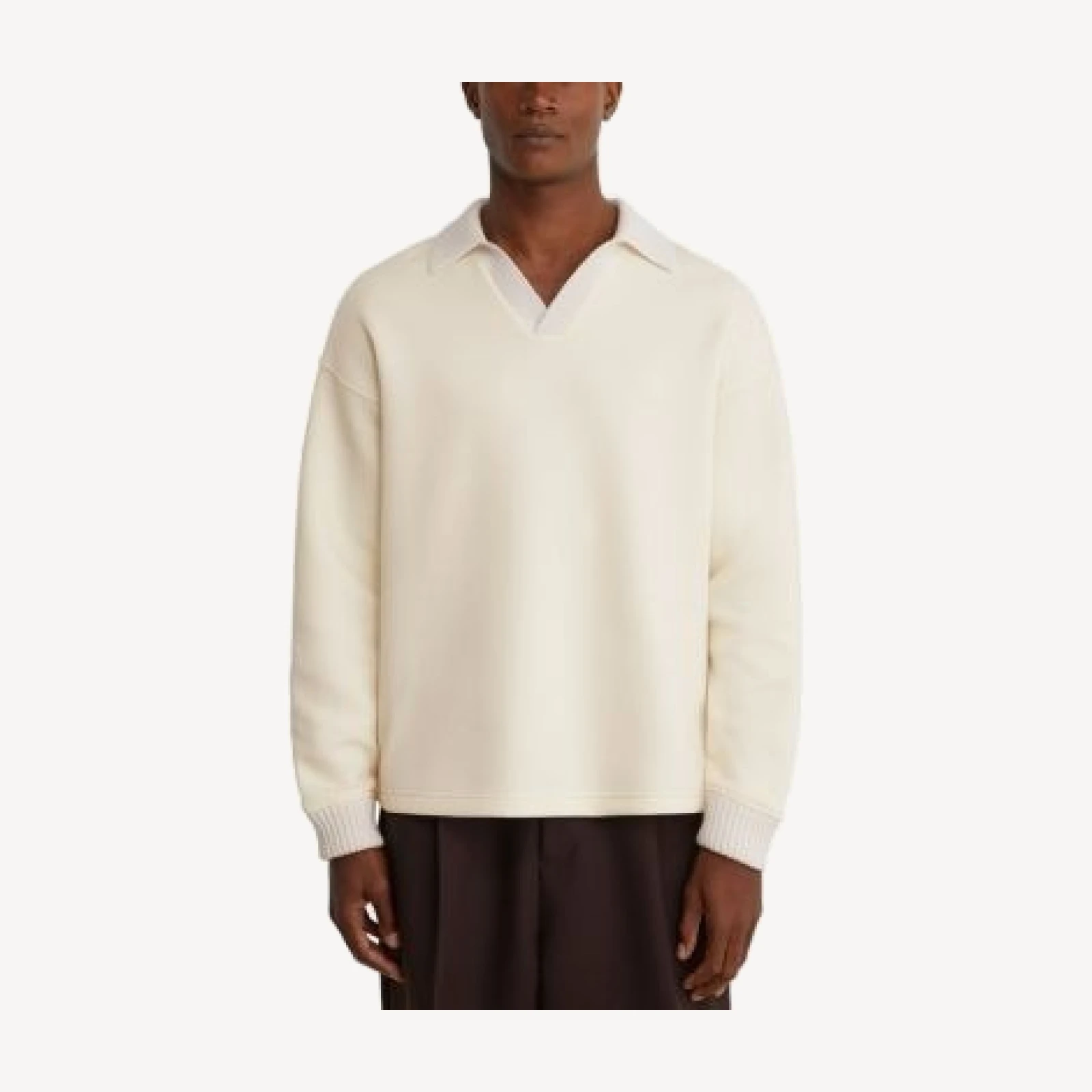 Reiss Beaton Open Collar Sweatshirt