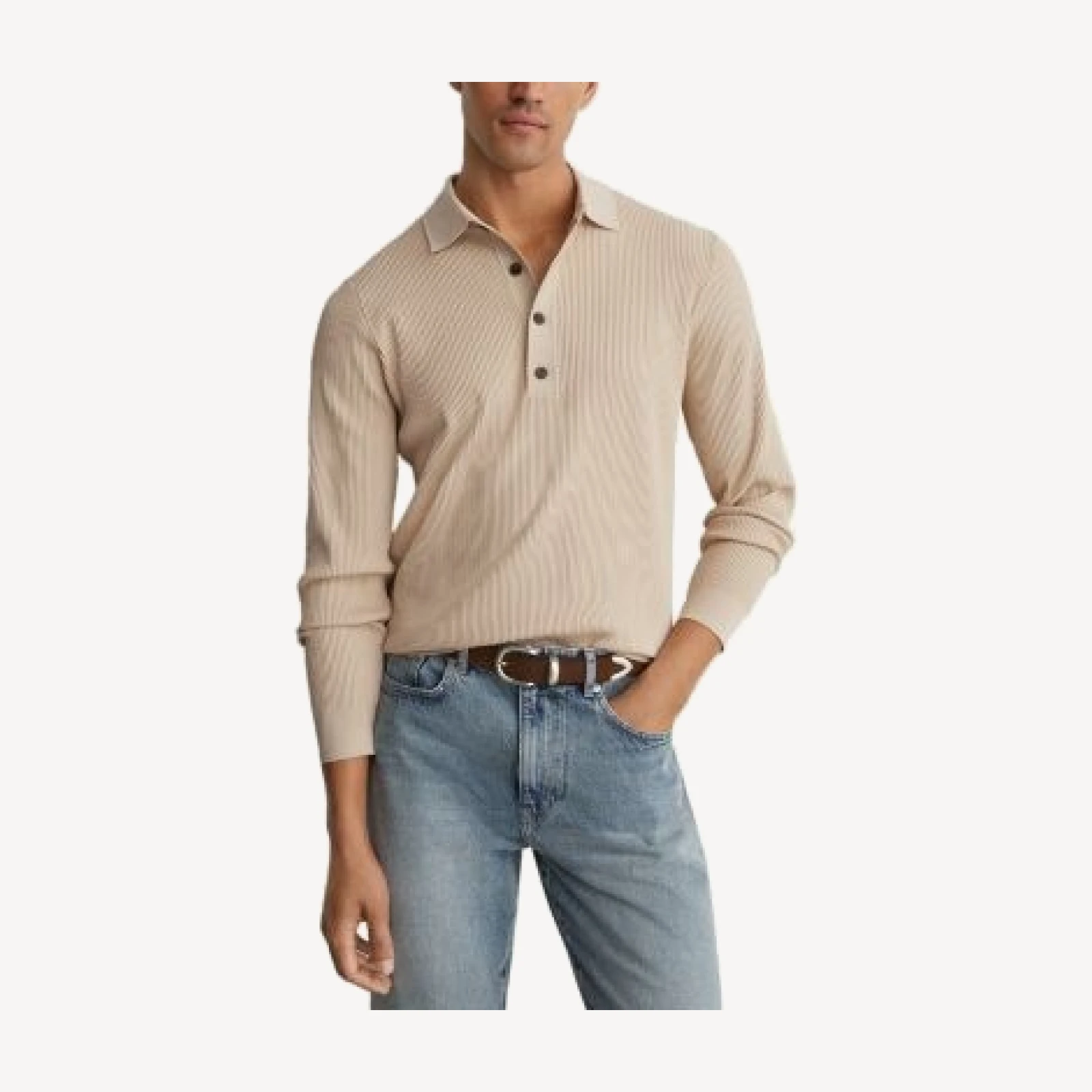 Reiss Admiral Long Sleeve Polo Shirt