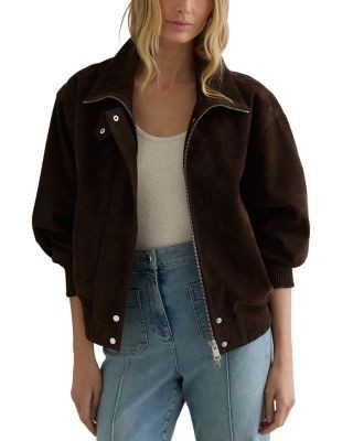 Reiss Petite Cara Leather Jacket