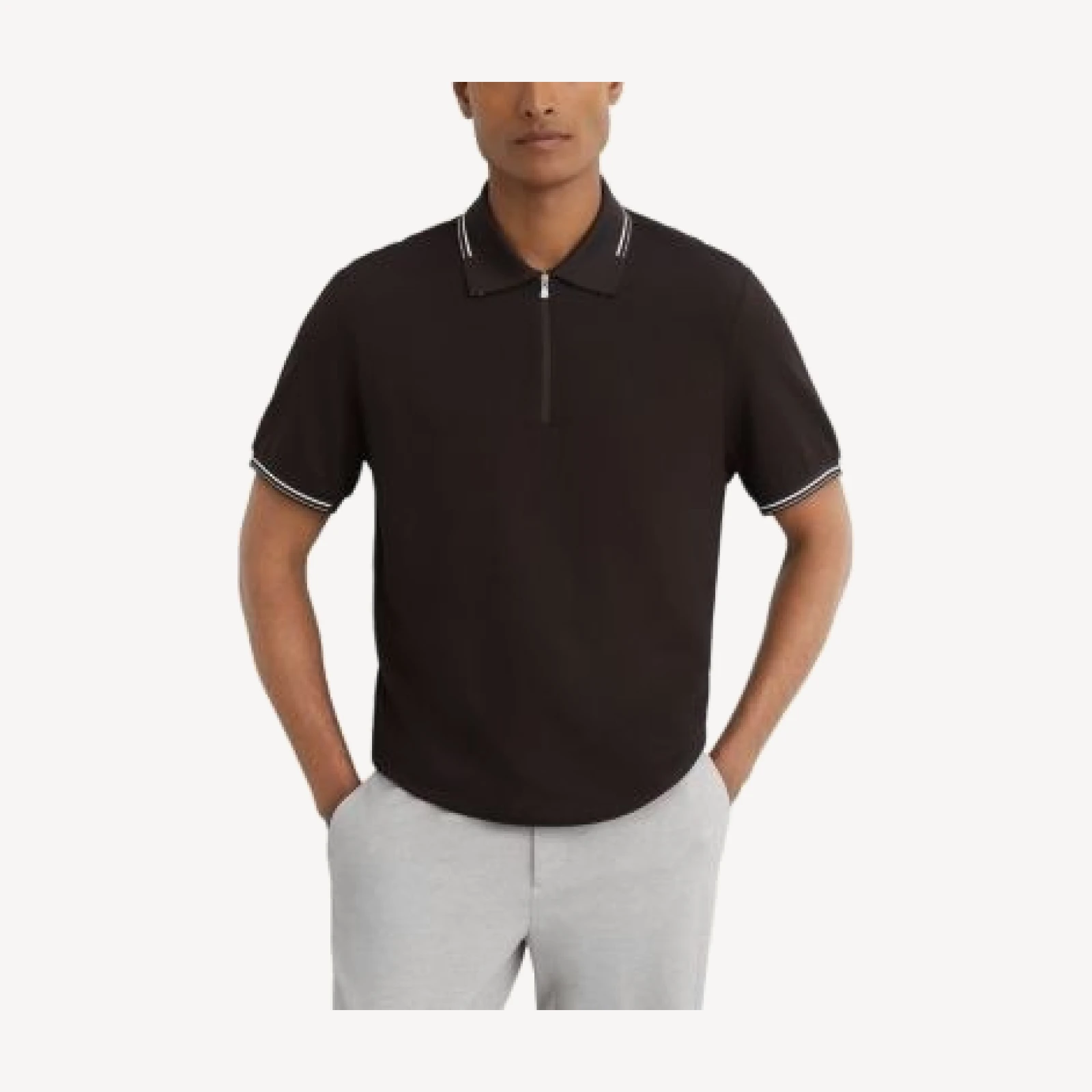 Reiss Vale Half Zip Polo