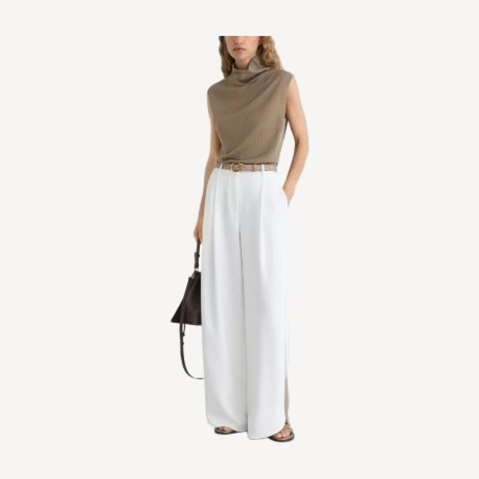 Reiss Honey Wool Slouchy Top