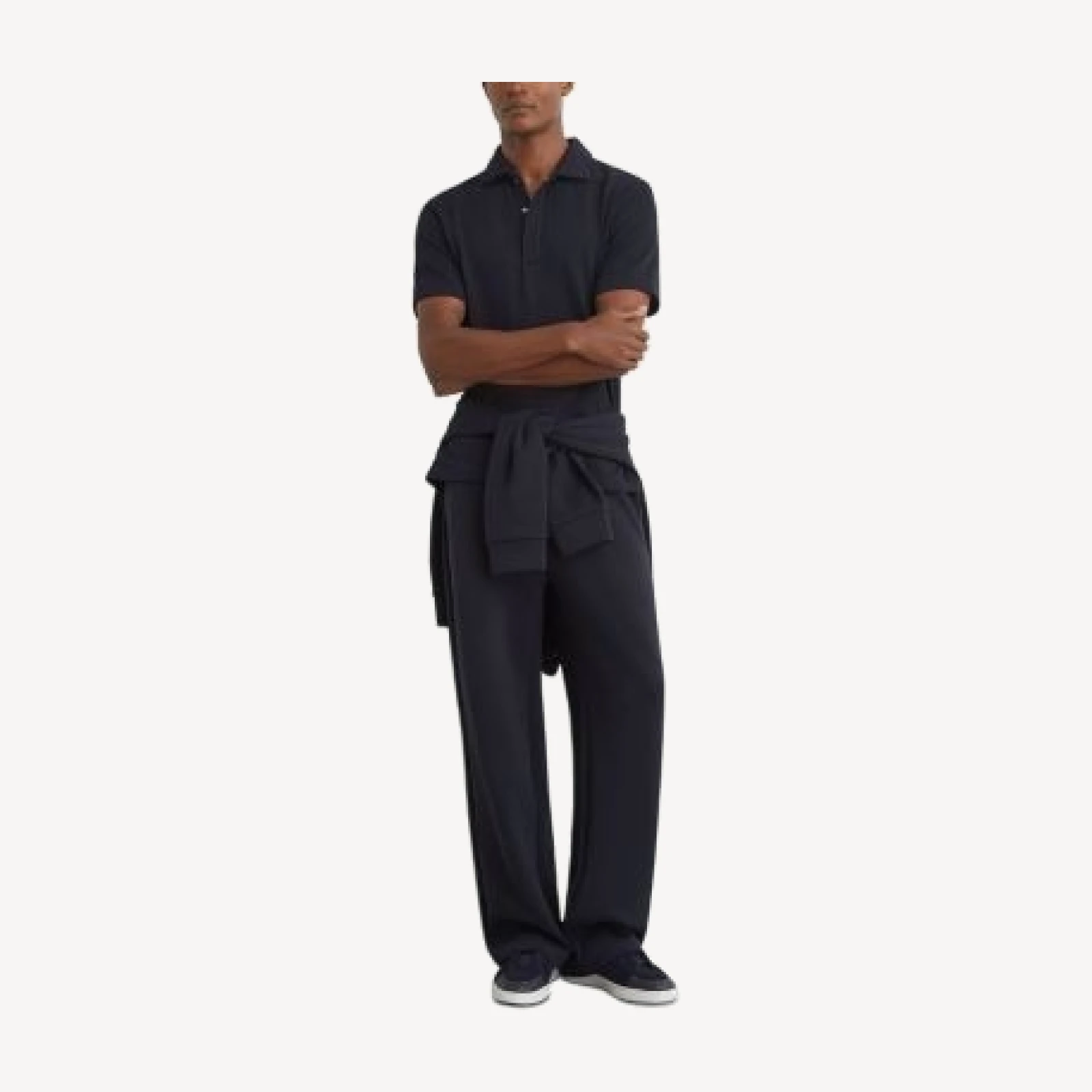 Reiss Reed Textured Concealed Placket Polo Shirt