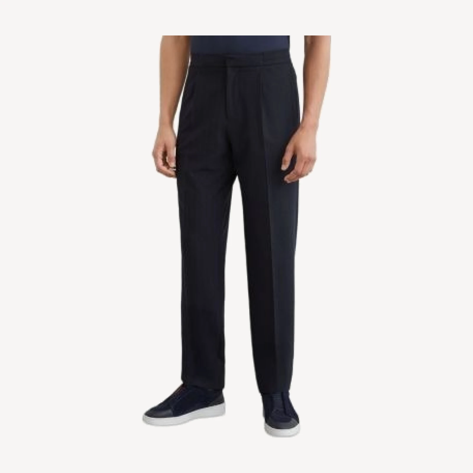 Reiss Sidney Striped Pleated Tapered Trousers