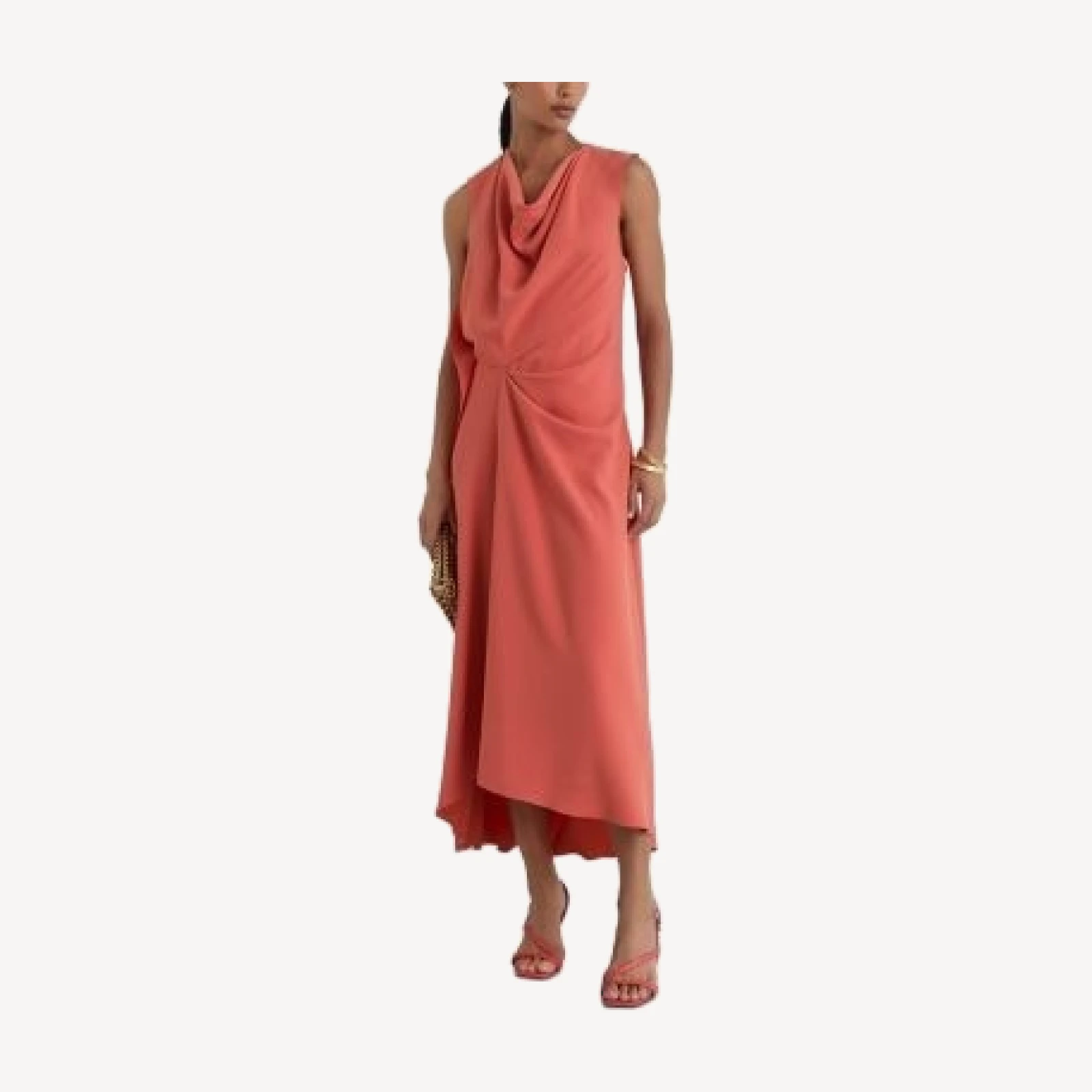 Reiss Petite Dorota Draped Midi Dress
