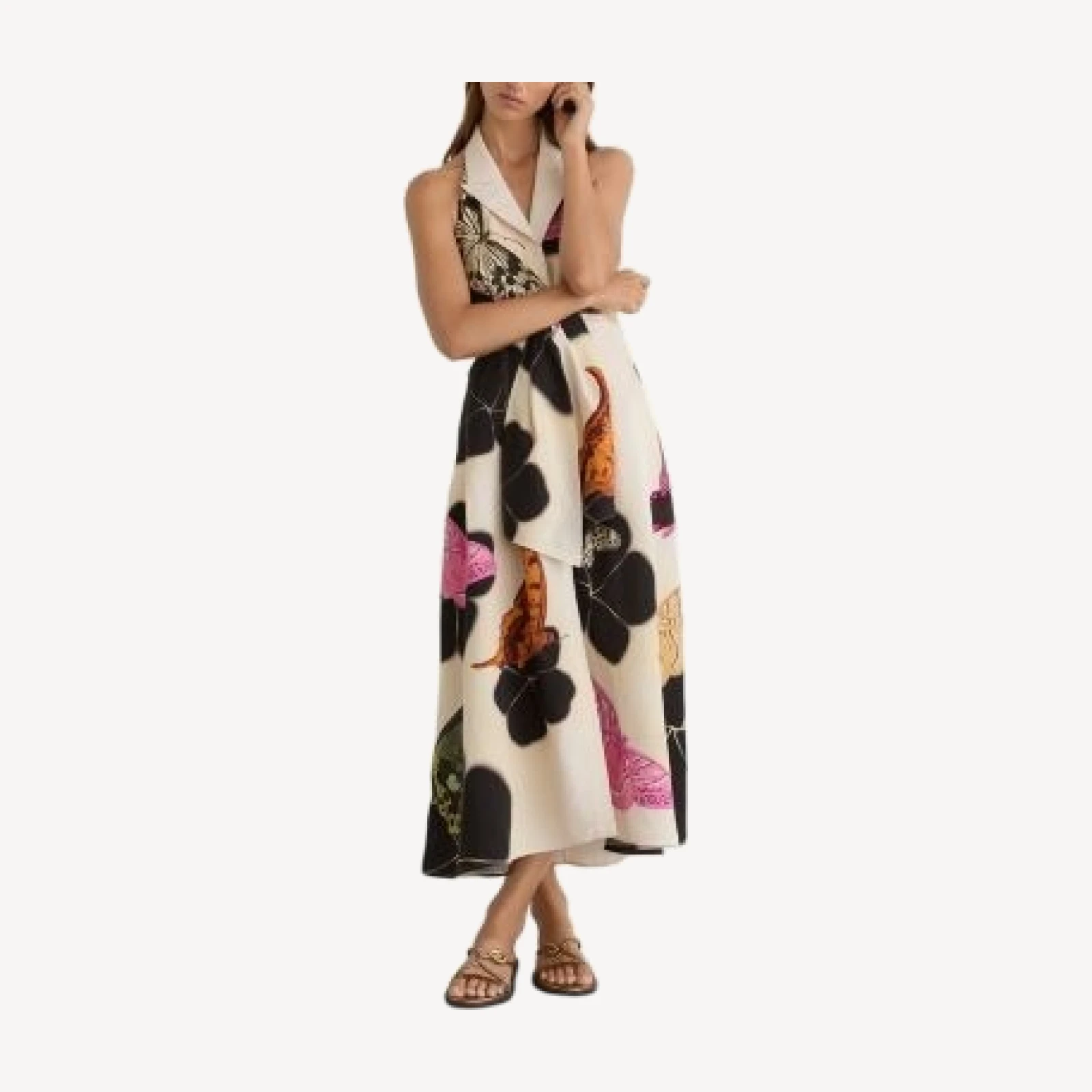Reiss x Nybg SS26 Azalea Printed Dress