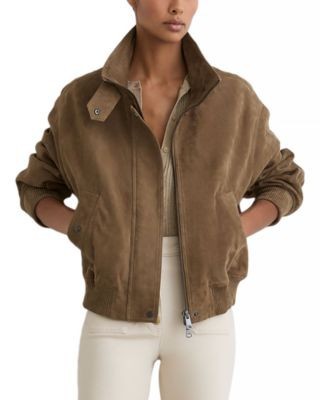 Reiss Cara Leather Jacket