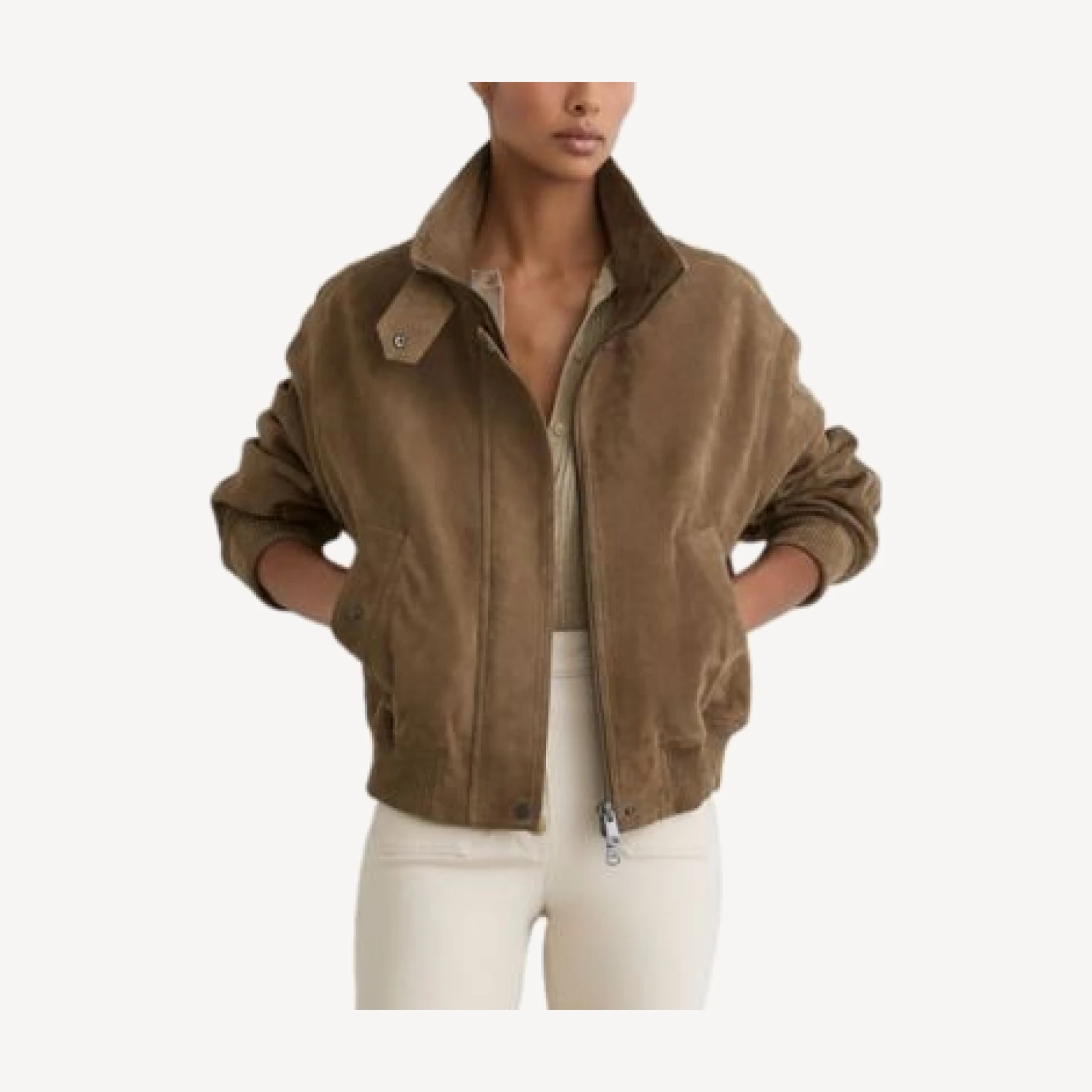 Reiss Cara Leather Jacket
