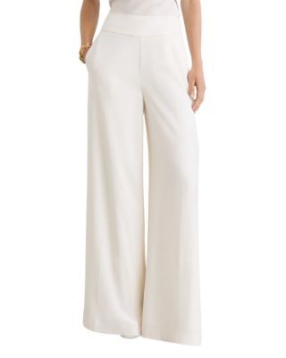 Reiss Clover Wide Leg Side Zip Pants
