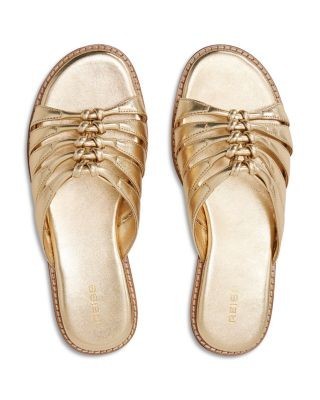 Reiss Women's Agnes Metallic Leather Sandals
