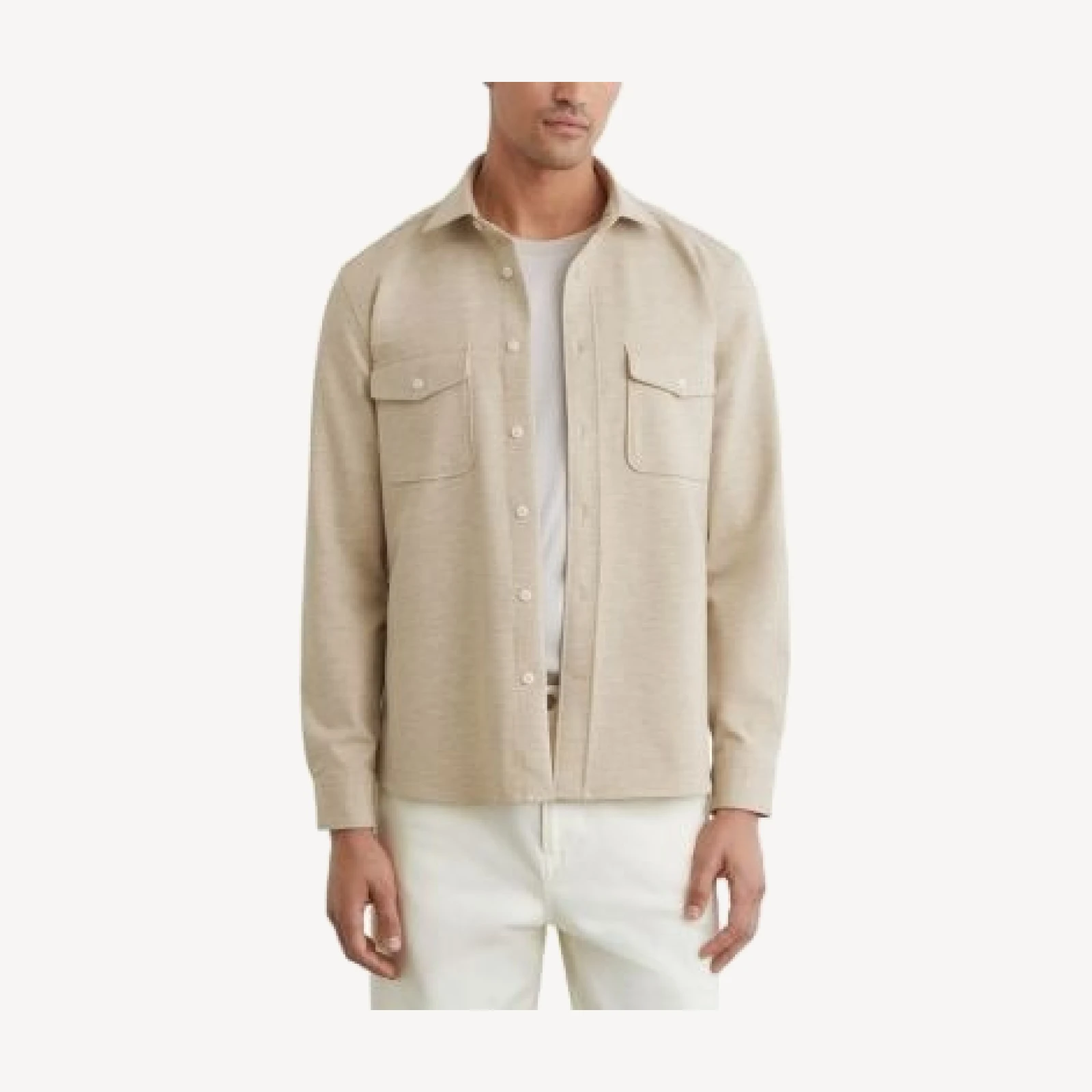 Reiss McShane Button Front Overshirt