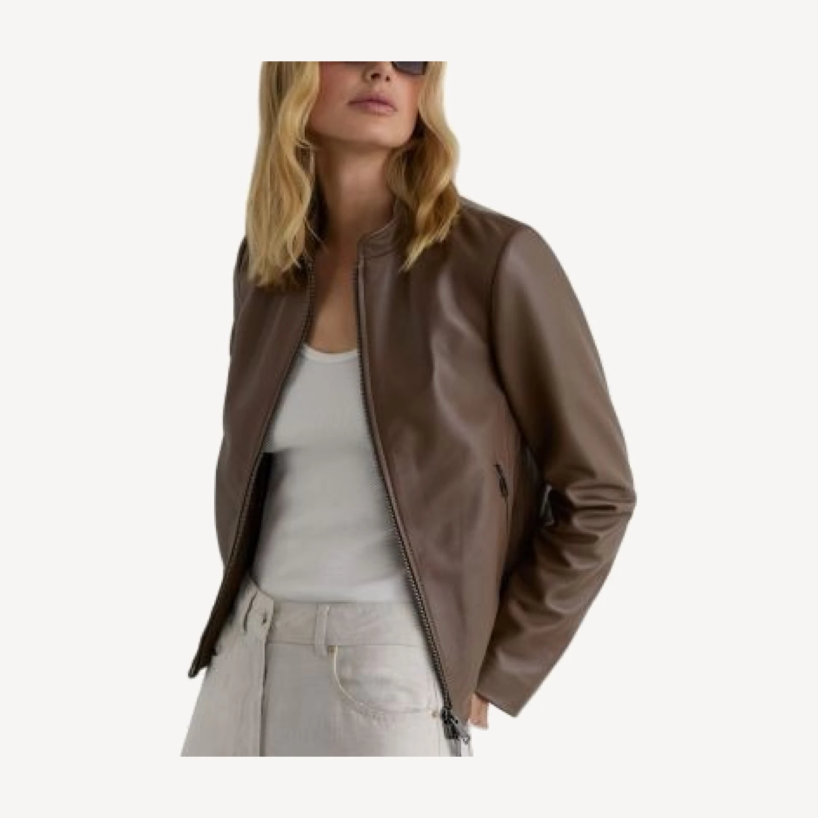 Reiss Allie Leather Jacket