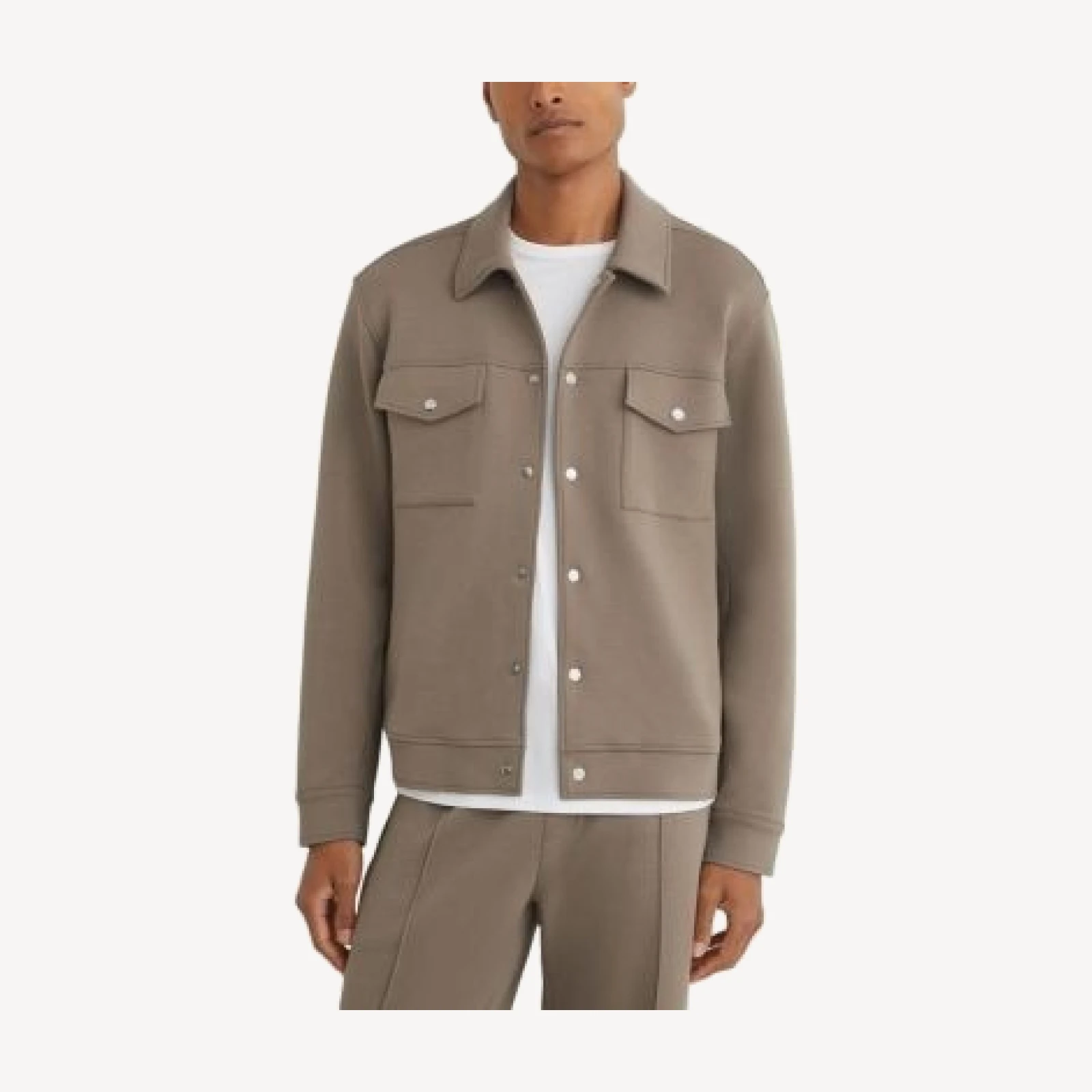 Reiss Thom Twin Pocket Interlock Overshirt