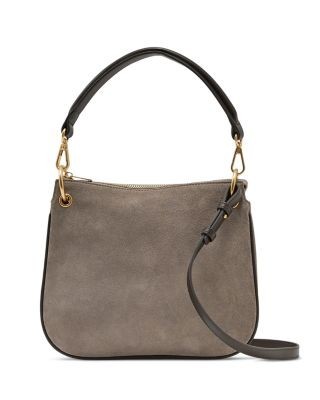 Reiss Colette Suede & Leather Convertible Crossbody Bag