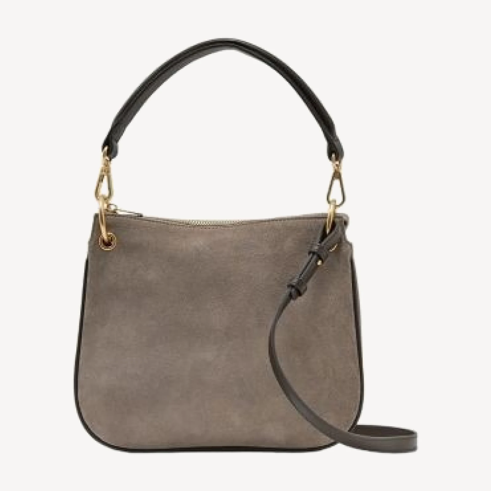 Reiss Colette Suede & Leather Convertible Crossbody Bag